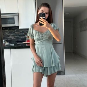 Edit mode dress, dusty green XS